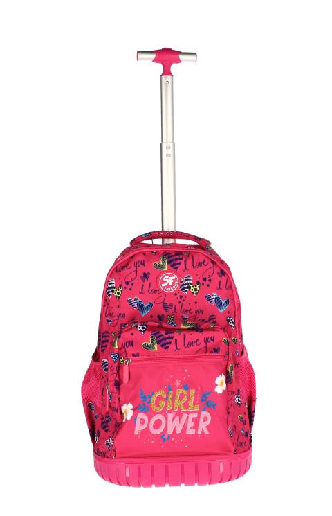 Ghiozdan TROLLER SF T-STRONG 4F 48x32x21cm 1.8kg ROZ Girl Power